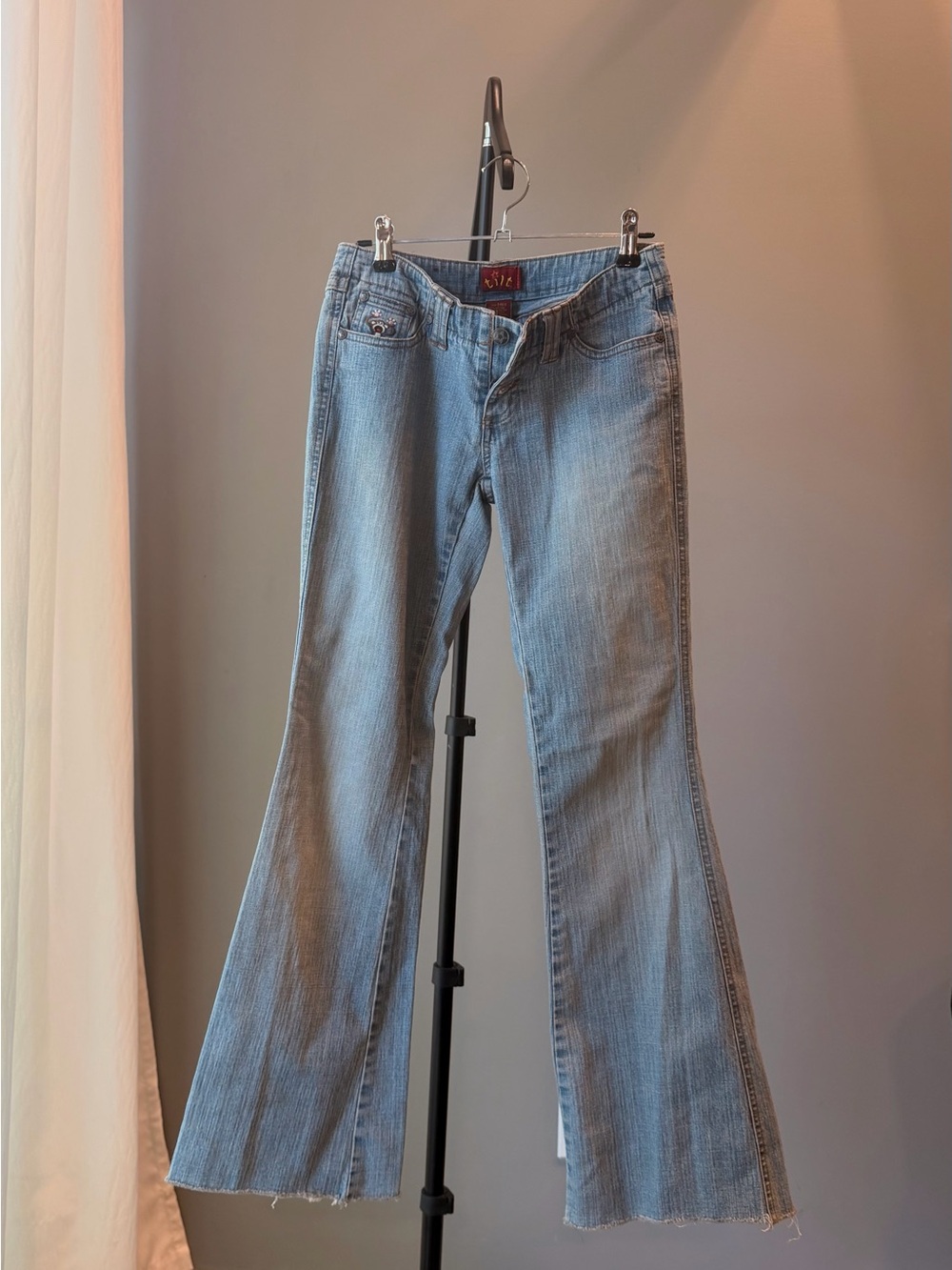 Tilt Vintage Y2K Bootcut Denim Jeans Embroidered Retro Streetwear Nostalgia 90s